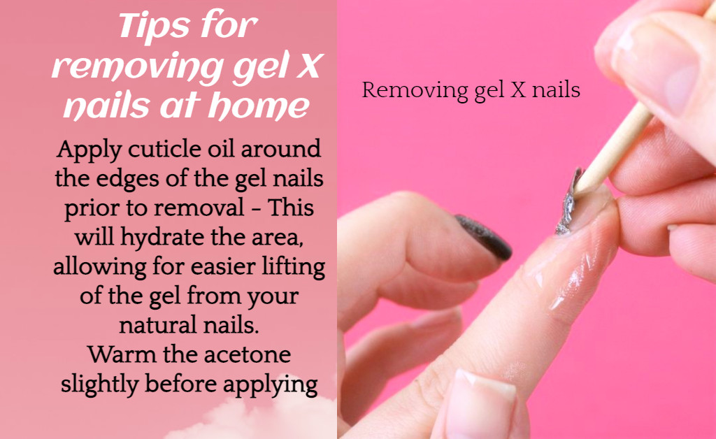 tips to remove gel x nails