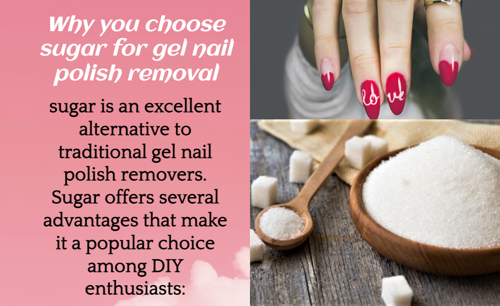 gel nail polish removal with sugar