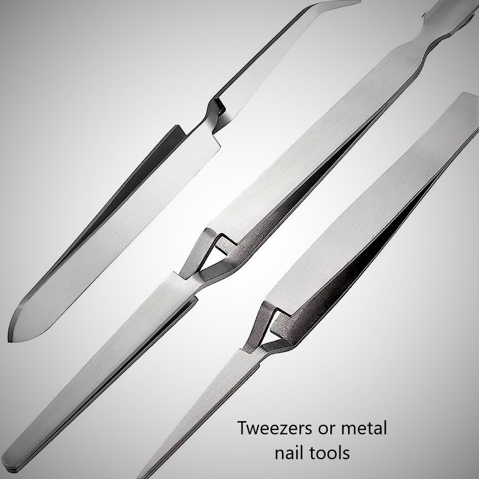 Tweezers or metal nail tools